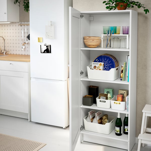 KNOXHULT - KNOXHULT High cabinet with door, white frame, 60x31x153 cm