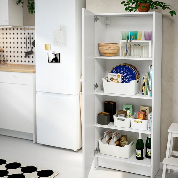 KNOXHULT high cabinet with door, white, 60x31x153 cm