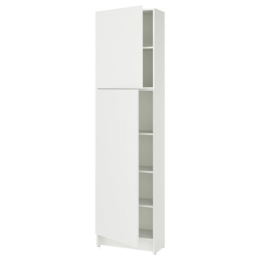 KNOXHULT - KNOXHULT High cabinet with doors, white, 60x31x228 cm