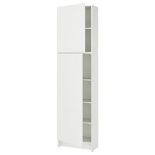KNOXHULT - KNOXHULT High cabinet with doors, white, 60x31x228 cm