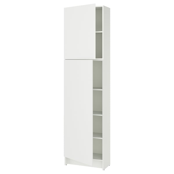 KNOXHULT - KNOXHULT High cabinet with doors, white, 60x31x228 cm