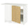 KNOXHULT - KNOXHULT Corner base cabinet, oak effect, 100x91 cm