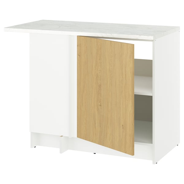 KNOXHULT - Corner base cabinet, oak effect, 100x91 cm.