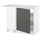 KNOXHULT - KNOXHULT Corner base cabinet, dark grey, 100x91 cm