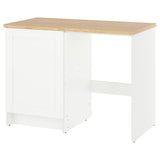 KNOXHULT base cabinet with door and niche, white frame, 120x61x91 cm