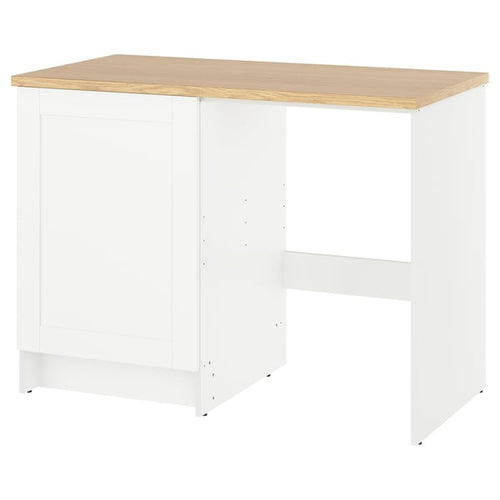 KNOXHULT - KNOXHULT Base cabinet with door and niche, white frame, 120x61x91 cm