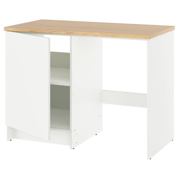 KNOXHULT - KNOXHULT Base cabinet with door and niche, white, 120x61x91 cm
