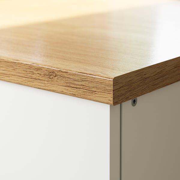KNOXHULT - KNOXHULT Base cabinet with door and niche, white, 120x61x91 cm