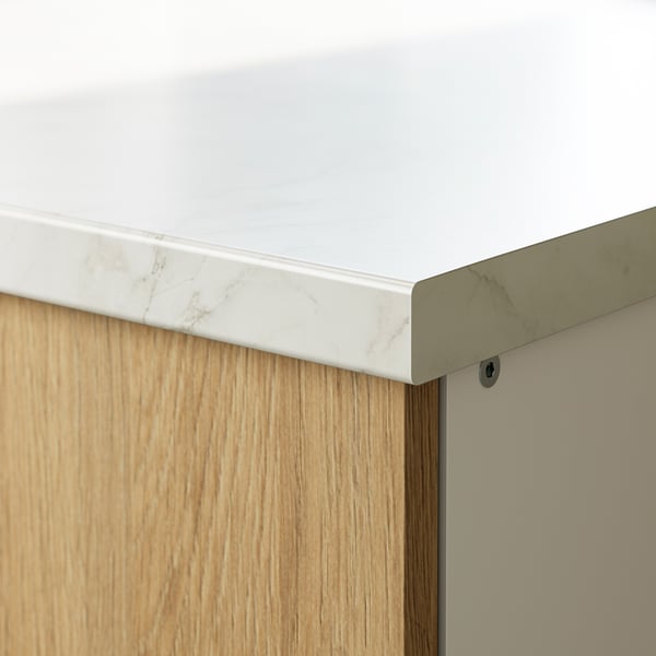 KNOXHULT - KNOXHULT Base cabinet with door and niche, oak effect, 120x61x91 cm