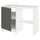 KNOXHULT - KNOXHULT Base cabinet with door and niche, dark grey, 120x61x91 cm