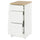 KNOXHULT - Base cabinet with drawers, white frame, 40 cm - Length of worktop: 42.0 cmWidth: 40.0 cmDepth: 61.0 cmHeight: 91.0 cm
