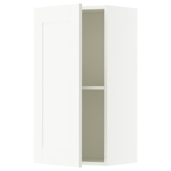 KNOXHULT wall cabinet with door, white frame, 40x75 cm