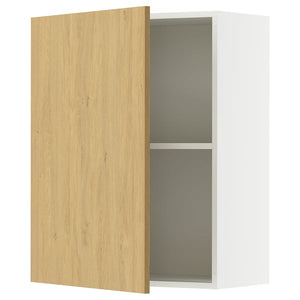 KNOXHULT wall cabinet with door, oak effect, 60x75 cm