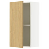 KNOXHULT wall cabinet with door, oak effect, 40x75 cm