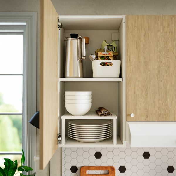 KNOXHULT wall cabinet with door, oak effect, 40x75 cm