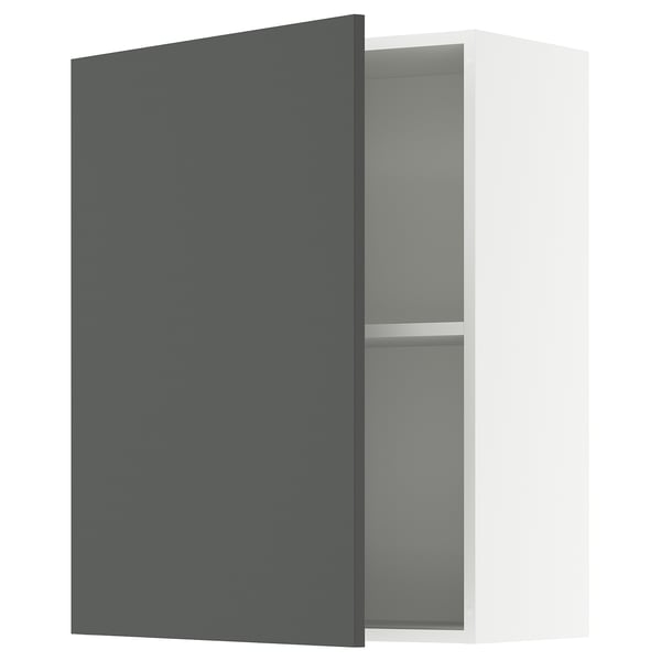 KNOXHULT wall cabinet with door, dark grey, 60x75 cm