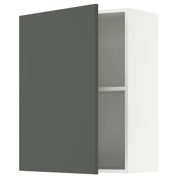 KNOXHULT - Wall cabinet with door, dark gray,60x75 cm
