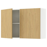 KNOXHULT wall cabinet with doors, oak effect, 120x75 cm