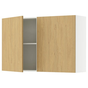KNOXHULT wall cabinet with doors, oak effect, 120x75 cm