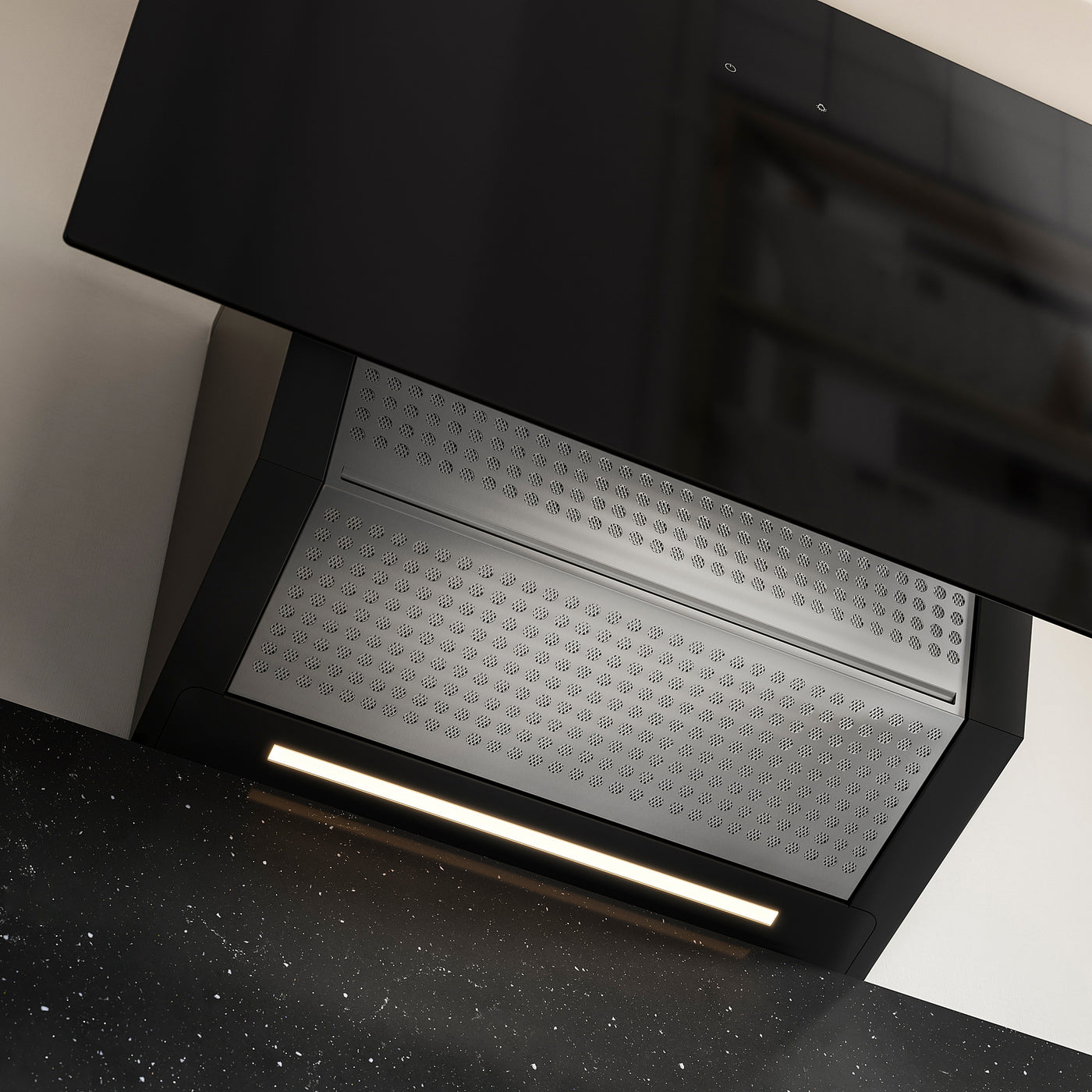 KNUVEBO wall mounted extractor hood, IKEA 500 black, 70 cm