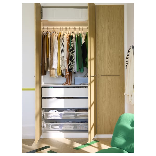 KÖLVATTEN - KÖLVATTEN LED lighting with sensor, white/battery-operated, 50 cm