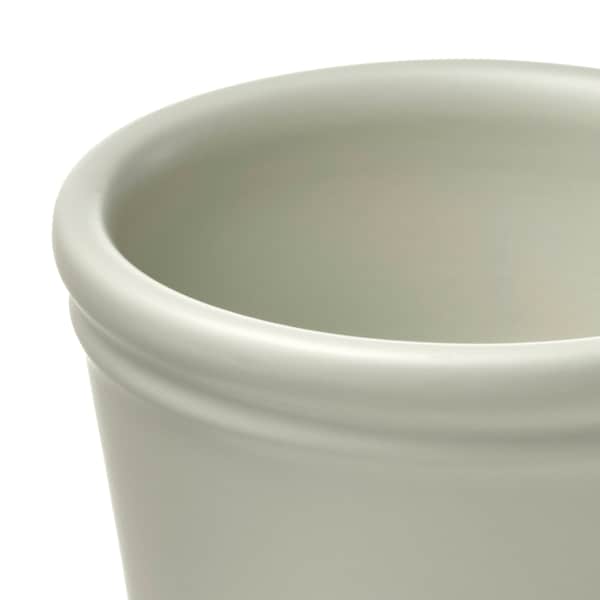KÖRSBÄRSBJÖRK plant pot, light grey-beige, 6 cm
