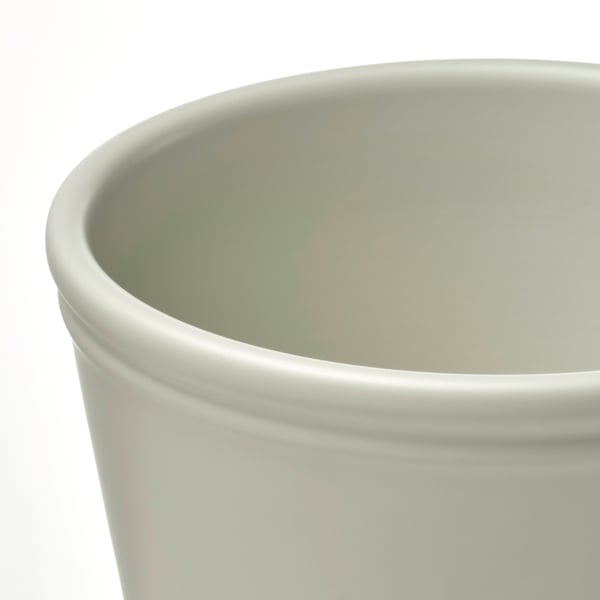 KÖRSBÄRSBJÖRK - KÖRSBÄRSBJÖRK Plant pot, light grey-beige, 12 cm
