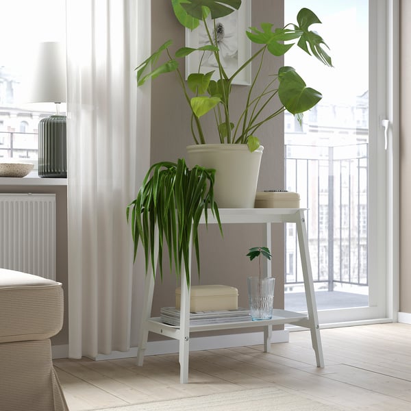 KÖRSBÄRSBJÖRK - KÖRSBÄRSBJÖRK Plant pot, light grey-beige, 24 cm