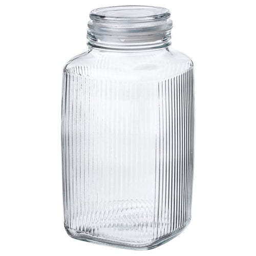 KÖSSEBÄR jar with lid, clear glass, 3 l