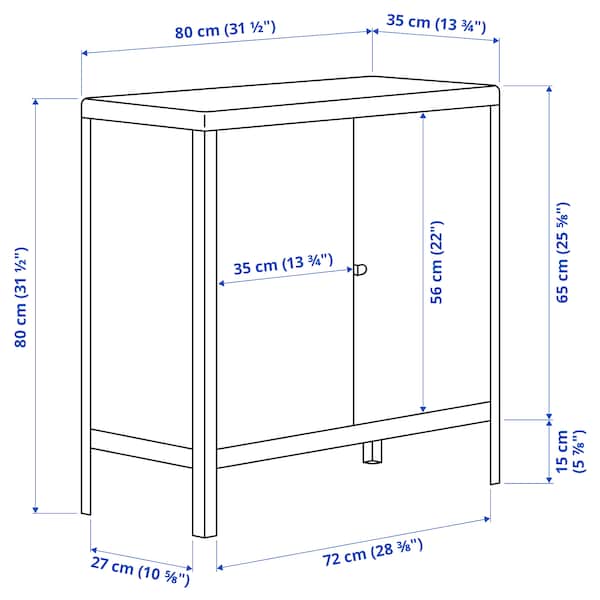 Ikea KOLBJÖRN - Cabinet in/outdoor, beige, 80x81 cm