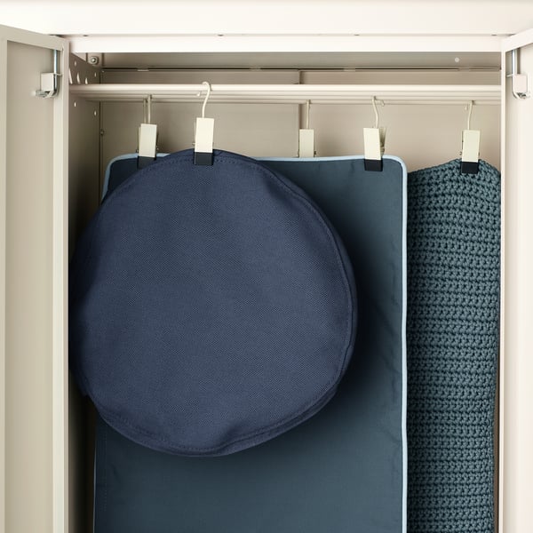 KOLBJÖRN shelving unit with 2 cabinets, beige, 171x37x161 cm