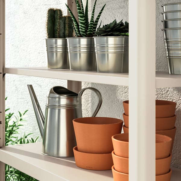KOLBJÖRN - KOLBJÖRN Shelving unit with cabinet, beige, 80x37x161 cm