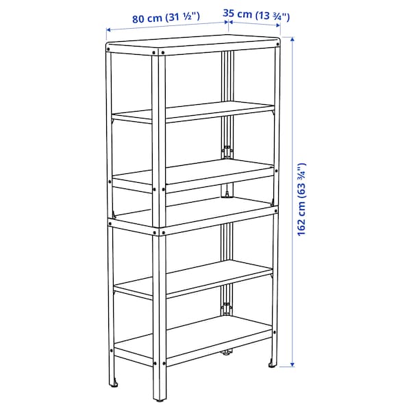 Ikea KOLBJÖRN - Shelving unit in/outdoor, 80x35x162 cm