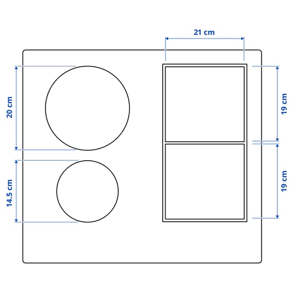 KOLSTAN induction hob, IKEA 500 black, 58 cm