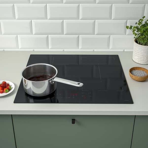 KOLSTAN induction hob, IKEA 500 black, 58 cm