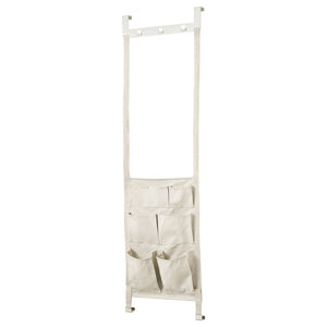 KOMPISHÄNG hanger for door, beige, 55 cm