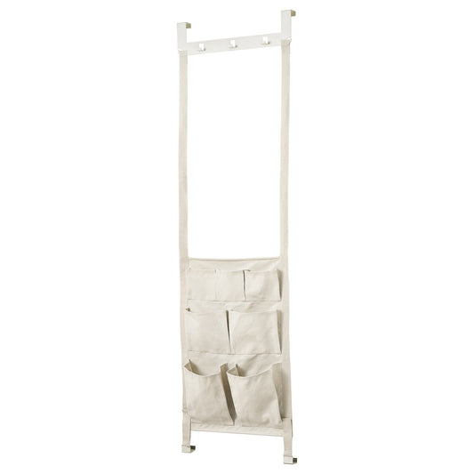 KOMPISHÄNG hanger for door, beige, 55 cm