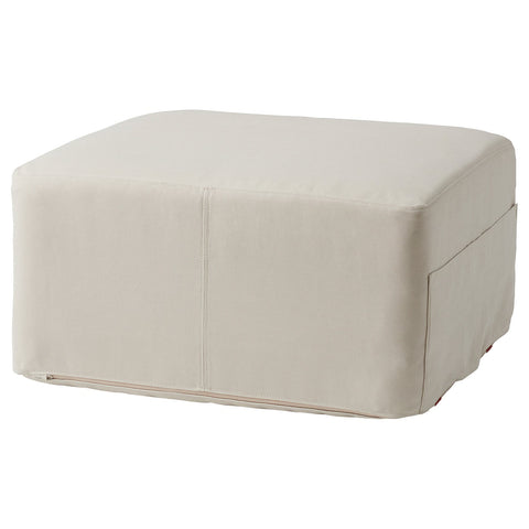KOMPISHÄNG mattress/pouffe, beige/red, 80x200 cm