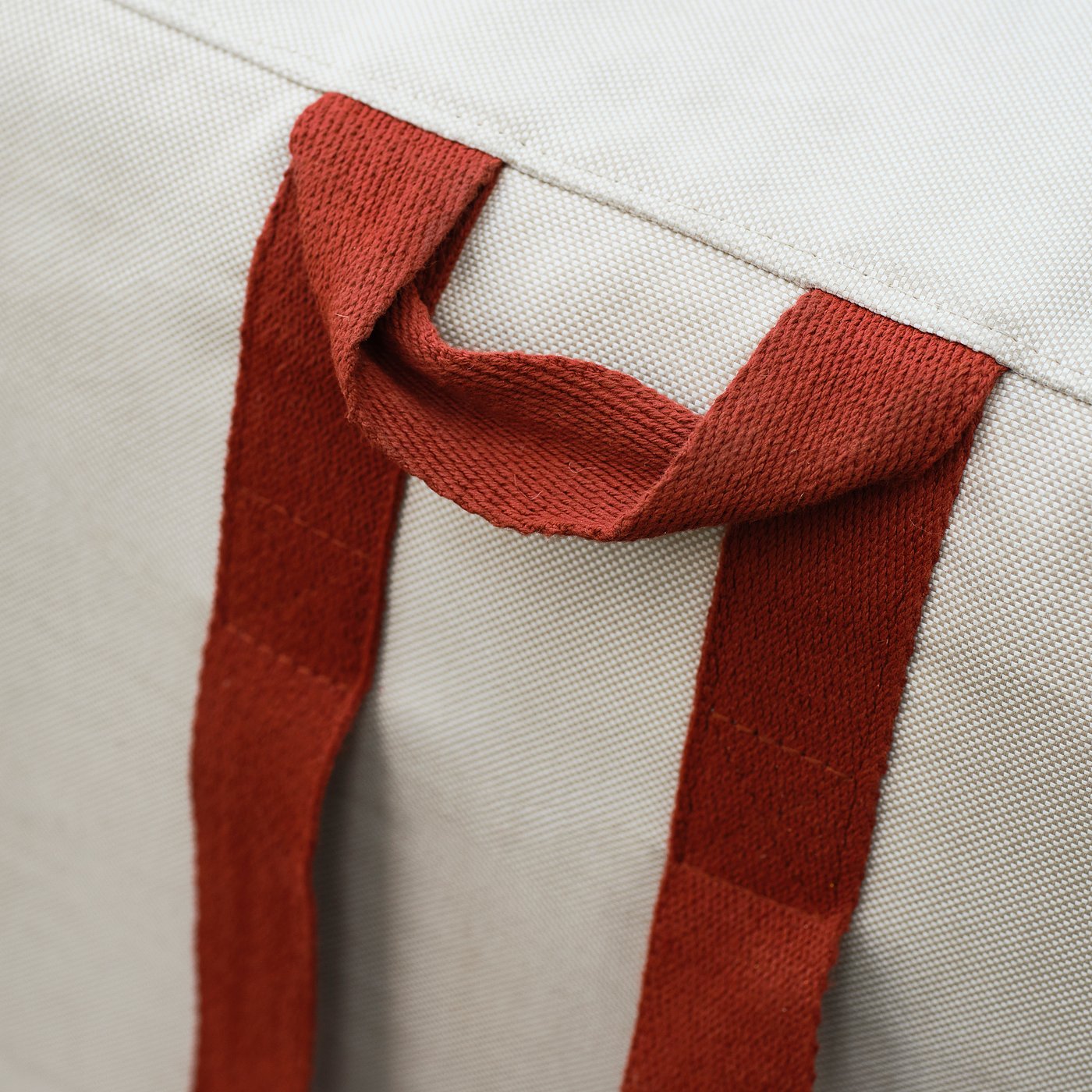 KOMPISHÄNG mattress/pouffe, beige/red, 80x200 cm