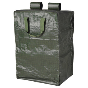 KOMPISHÄNG hanging storage with 3 compartments, green, 40x30x66 cm