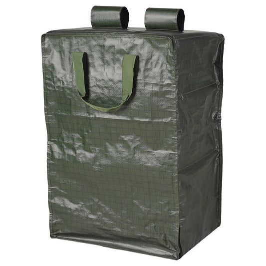 KOMPISHÄNG hanging storage with 3 compartments, green, 40x30x66 cm