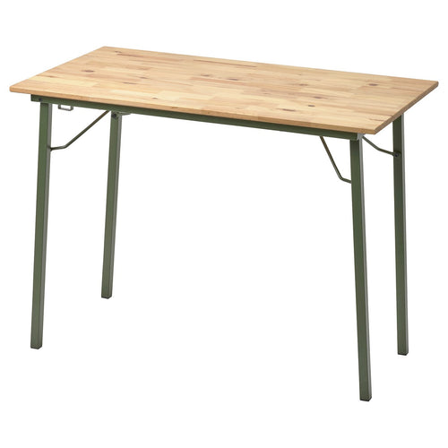 KOMPISHÄNG desk, green pine, 100x55 cm