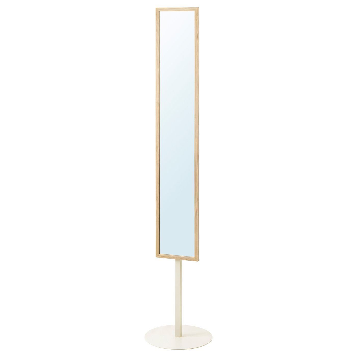 KOMPISHÄNG standing mirror, pine, 38 cm