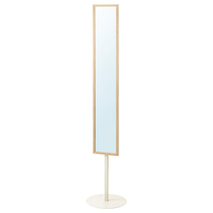 KOMPISHÄNG standing mirror, pine, 38 cm