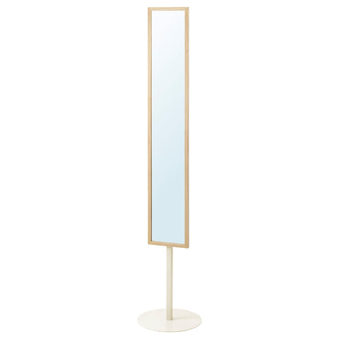 KOMPISHÄNG standing mirror, pine, 38 cm