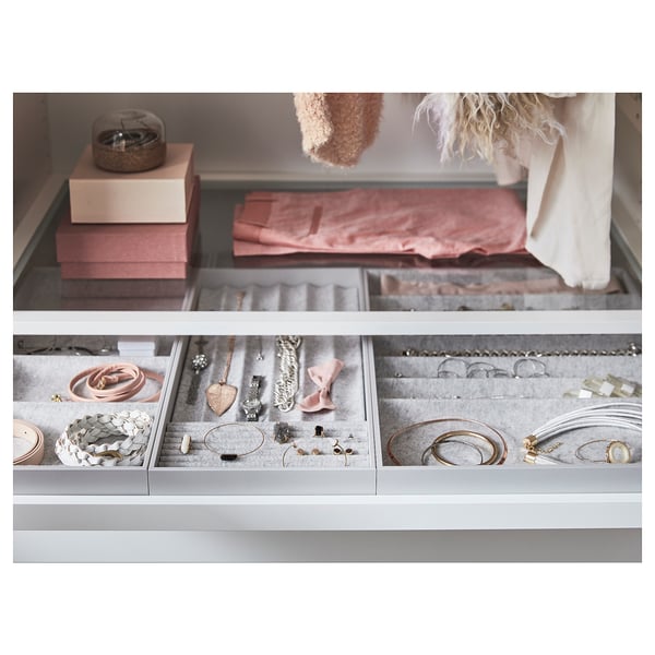 KOMPLEMENT insert for pull-out tray, light grey, 100x58 cm