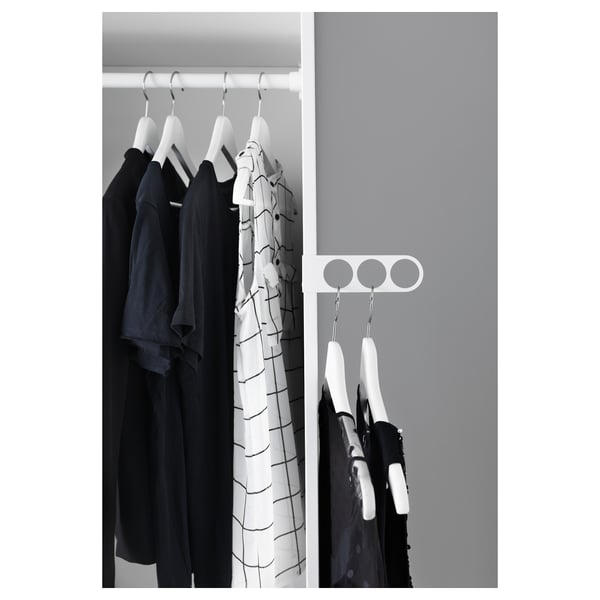 KOMPLEMENT valet hanger, white, 17x5 cm