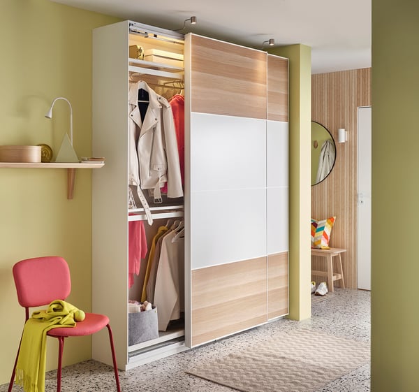 KOMPLEMENT clothes rail, white, 75x35 cm