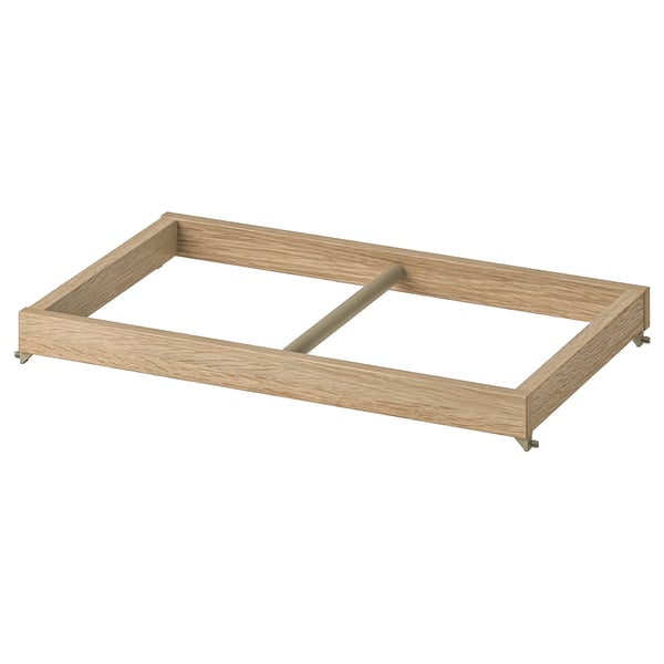 KOMPLEMENT clothes rail, white stained oak effect, 50x35 cm