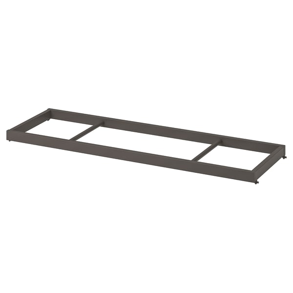 KOMPLEMENT clothes rail, dark grey, 100x35 cm